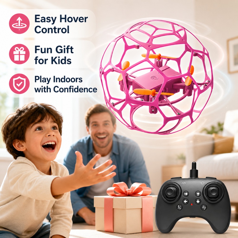 Drone Led Light - Football Shape RC Drone Quadcopter with