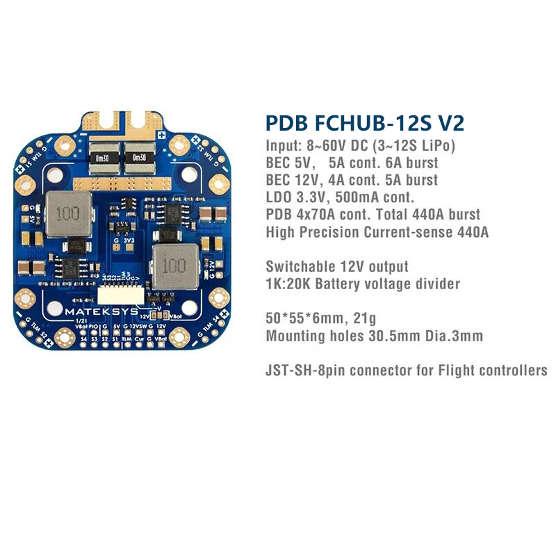 Matek System XCLASS PDB FCHUB- - Drone Power Distribution Board review and price